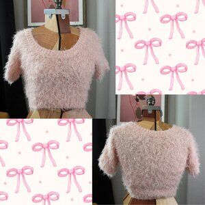 Barbie Pink Vintage Crop Top